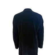 Burberry London Men’s Black Velvet Jacket Bond Street Model Size 46 Long