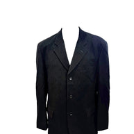 Comme des Garçons Homme Plus FW2001 Wool Jacquard Men's Blazer Black Size L