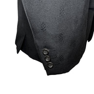 Comme des Garçons Homme Plus FW2001 Wool Jacquard Men's Blazer Black Size L