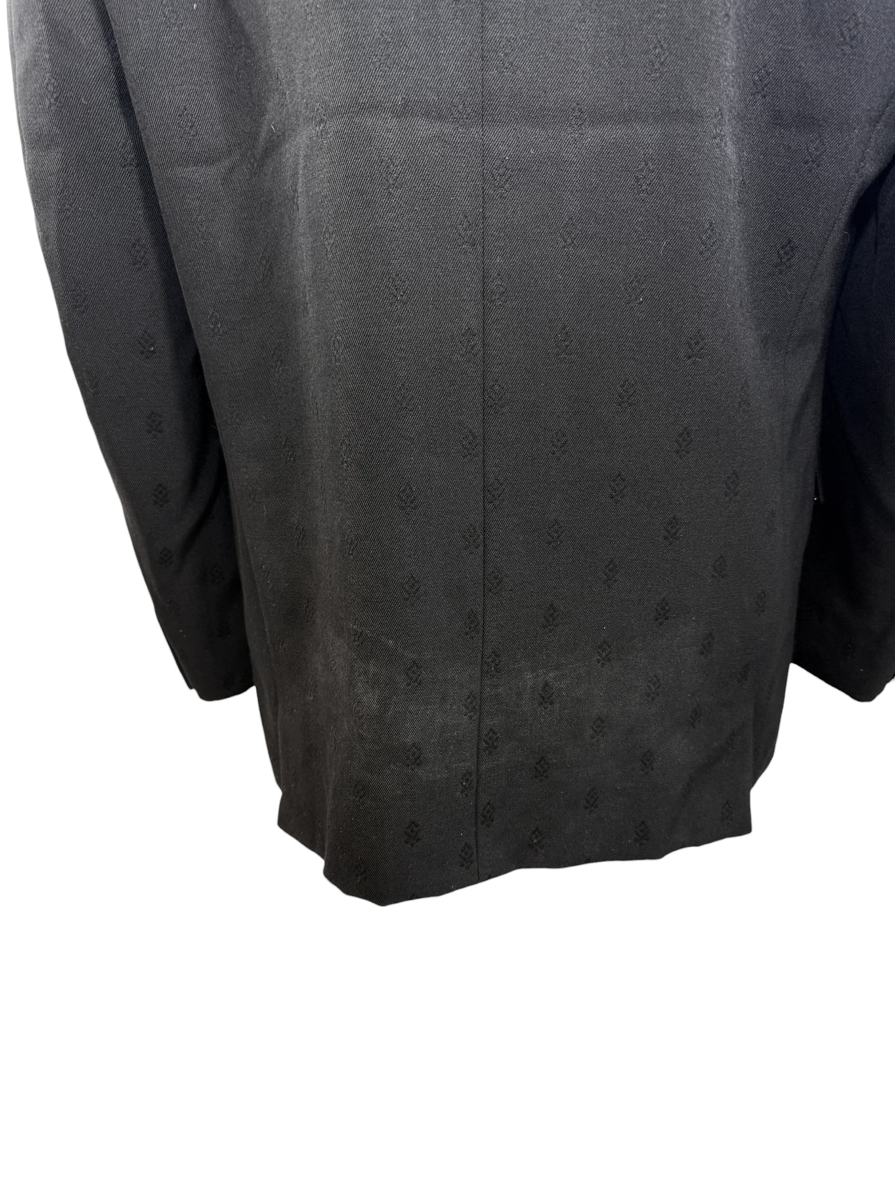 Comme des Garçons Homme Plus FW2001 Wool Jacquard Men's Blazer Black Size L