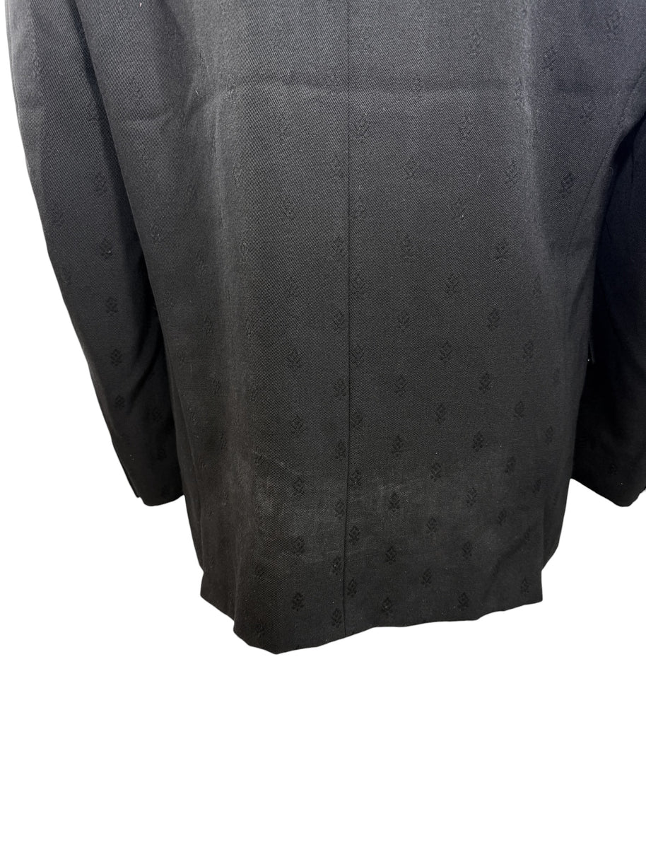Comme des Garçons Homme Plus FW2001 Wool Jacquard Men's Blazer Black Size L