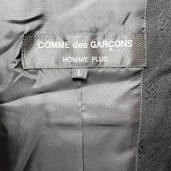 Comme des Garçons Homme Plus FW2001 Wool Jacquard Men's Blazer Black Size L