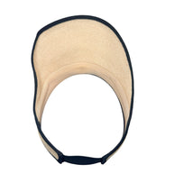 Chanel 2021 CC Bow Raffia Visor Size M