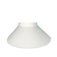 Fendi White Canvas Visor Hat with Leather Strap Made in Italy One Size