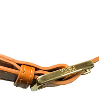 Fendi White Canvas Visor Hat with Leather Strap Made in Italy One Size