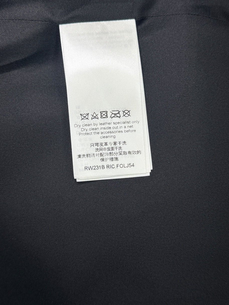 Louis Vuitton SS2023 Runway Leather Diamond Intarsia Jacket FR 36 NWT