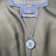 Louis Vuitton SS2023 Runway Leather Diamond Intarsia Jacket FR 36 NWT