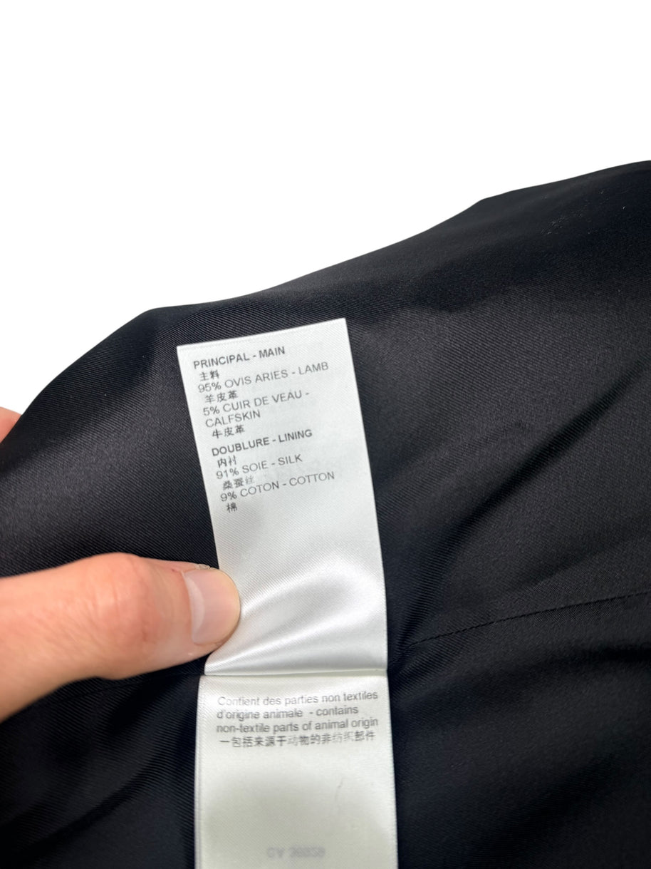 Louis Vuitton SS2023 Runway Leather Diamond Intarsia Jacket FR 36 NWT