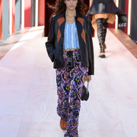 Louis Vuitton SS2023 Runway Leather Diamond Intarsia Jacket FR 36 NWT