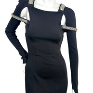 Givenchy SS22 Embellished Trumpet Cut-Out Maxi Dress Black XS