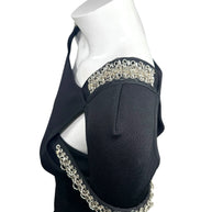 Givenchy SS22 Embellished Trumpet Cut-Out Maxi Dress Black XS