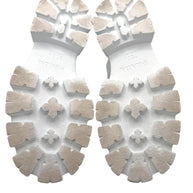 Prada Monolith White Leather Fisherman Platform Sandals IT 37
