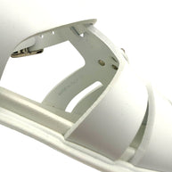 Prada Monolith White Leather Fisherman Platform Sandals IT 37