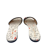 Christian Dior Dway Dioramour “Je Vous Adore” Slide Sandals Size 37.5