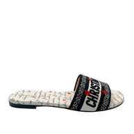 Christian Dior Dway Dioramour “Je Vous Adore” Slide Sandals Size 37.5