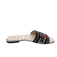 Christian Dior Dway Dioramour “Je Vous Adore” Slide Sandals Size 37.5