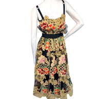 Dolce & Gabbana Fall 2013 Embroidered Lace Midi Dress IT 40