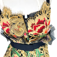 Dolce & Gabbana Fall 2013 Embroidered Lace Midi Dress IT 40