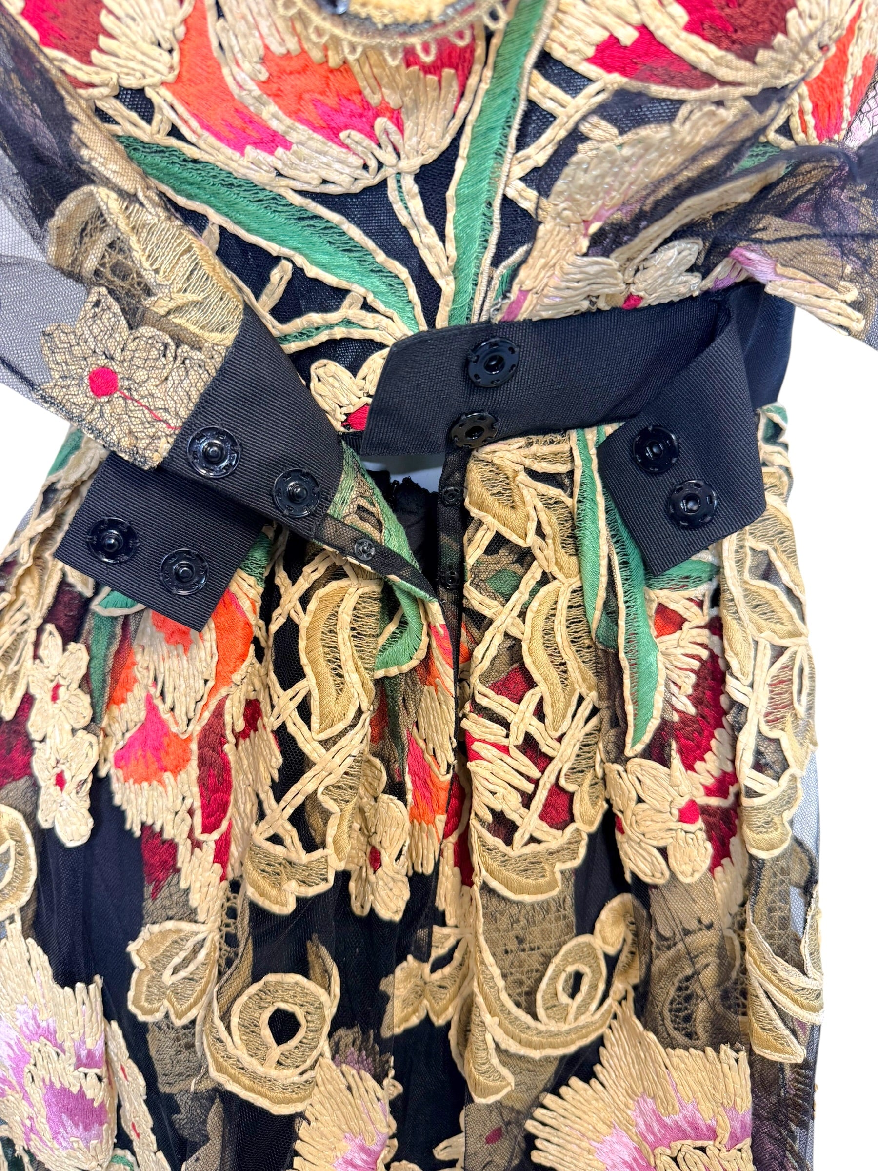 Dolce & Gabbana Fall 2013 Embroidered Lace Midi Dress IT 40