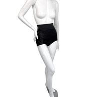 Dolce & Gabbana Black Lace High-Waisted Shorts IT 42