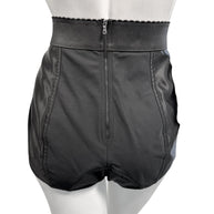 Dolce & Gabbana Black Lace High-Waisted Shorts IT 42