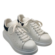 Alexander McQueen Oversized Sneakers White Black Suede Heel EU 37
