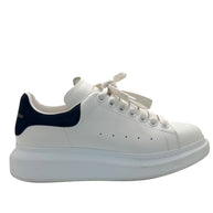 Alexander McQueen Oversized Sneakers White Black Suede Heel EU 37