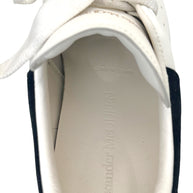 Alexander McQueen Oversized Sneakers White Black Suede Heel EU 37