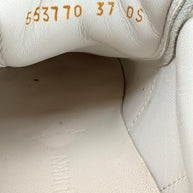 Alexander McQueen Oversized Sneakers White Black Suede Heel EU 37