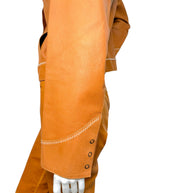 Miu Miu Cognac Leather Jacket and Pants Set IT44 Y2K Italy