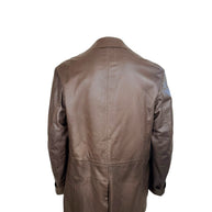 Vintage Donna Karan Leather Jacket XL Brown Made in Italy