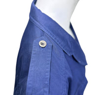 Vintage Gucci Blue Cotton Safari Jacket IT 58 XL