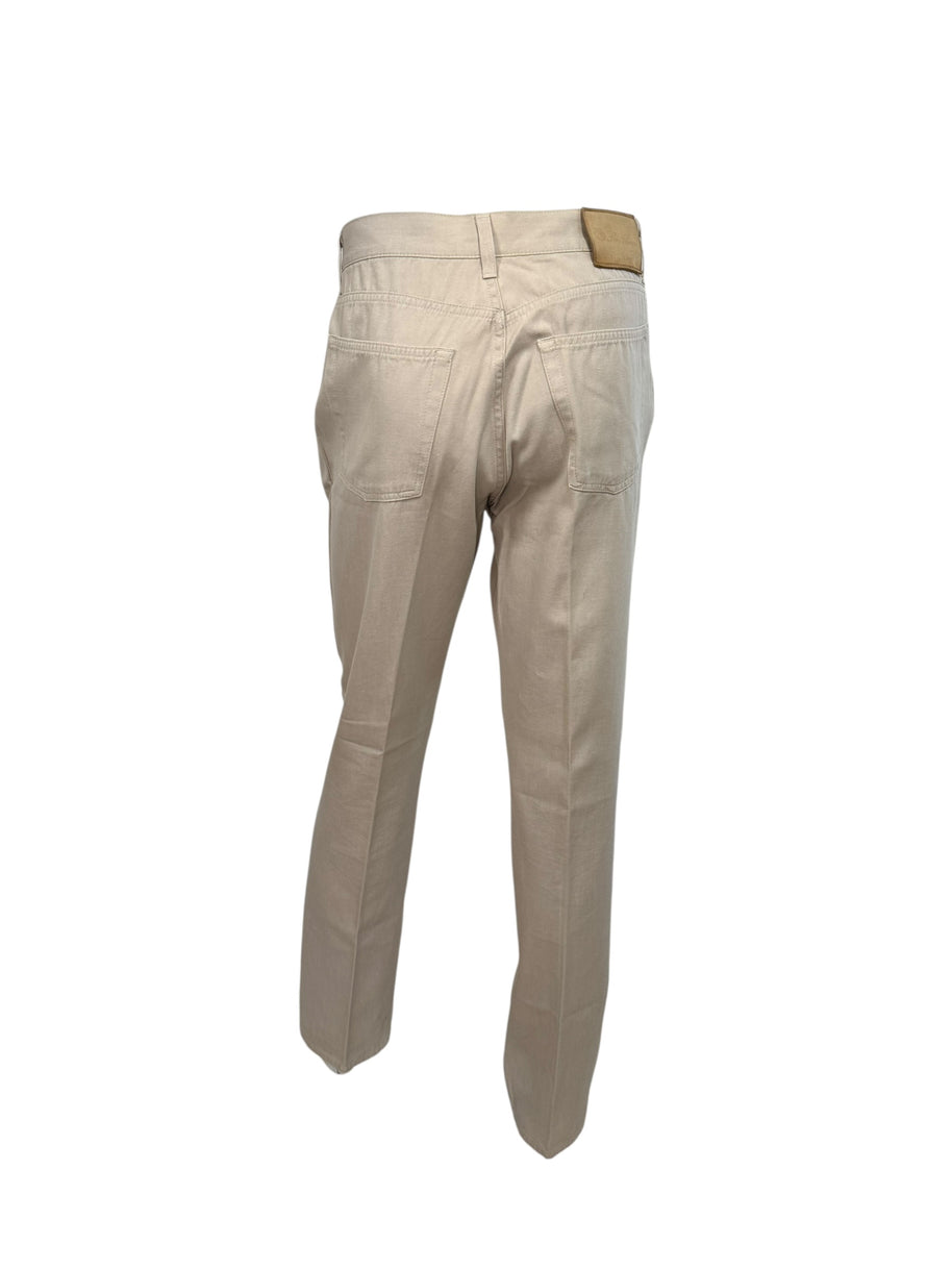 Loro Piana Men’s Cotton Pants Size 36 Beige Italy