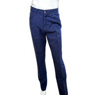 Loro Piana Navy Cotton Stretch Pants Mens 36 Italy