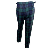 Ralph Lauren Purple Label Plaid Wool Tuxedo Pants 36