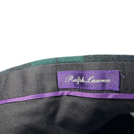 Ralph Lauren Purple Label Plaid Wool Tuxedo Pants 36