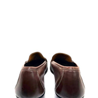 Ferragamo Brown Gancini Leather Loafers Size 12 D Italy