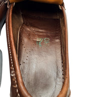 Ferragamo Brown Gancini Leather Loafers Size 12 D Italy