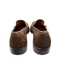Gucci Brown Suede Horsebit Loafers Mens 12 Lug Sole Italy Vintage