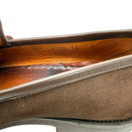 Gucci Brown Suede Horsebit Loafers Mens 12 Lug Sole Italy Vintage