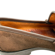Gucci Brown Suede Horsebit Loafers Mens 12 Lug Sole Italy Vintage