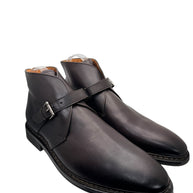 Heschung Manioc Leather Monk Strap Boots Size 13 Brown