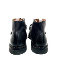 Heschung Manioc Leather Monk Strap Boots Size 13 Brown