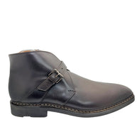 Heschung Manioc Leather Monk Strap Boots Size 13 Brown