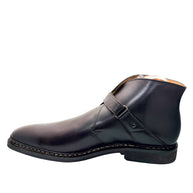 Heschung Manioc Leather Monk Strap Boots Size 13 Brown