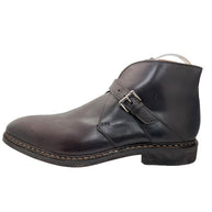 Heschung Manioc Leather Monk Strap Boots Size 13 Brown