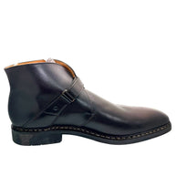Heschung Manioc Leather Monk Strap Boots Size 13 Brown