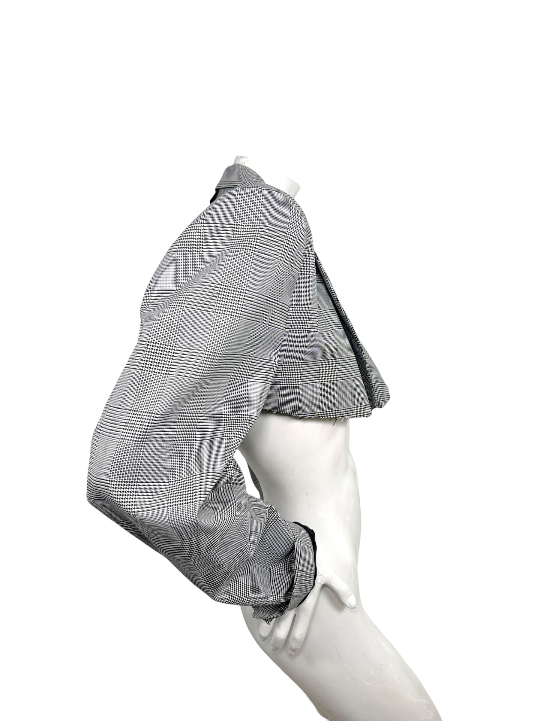 Vetements Cropped Plaid Blazer Garderobe Jacket S