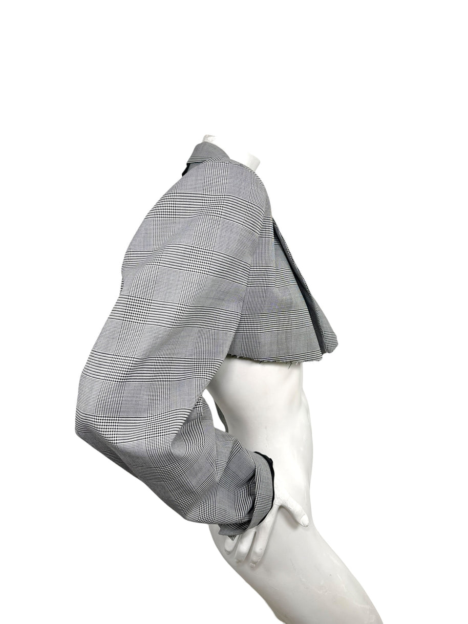 Vetements Cropped Plaid Blazer Garderobe Jacket S