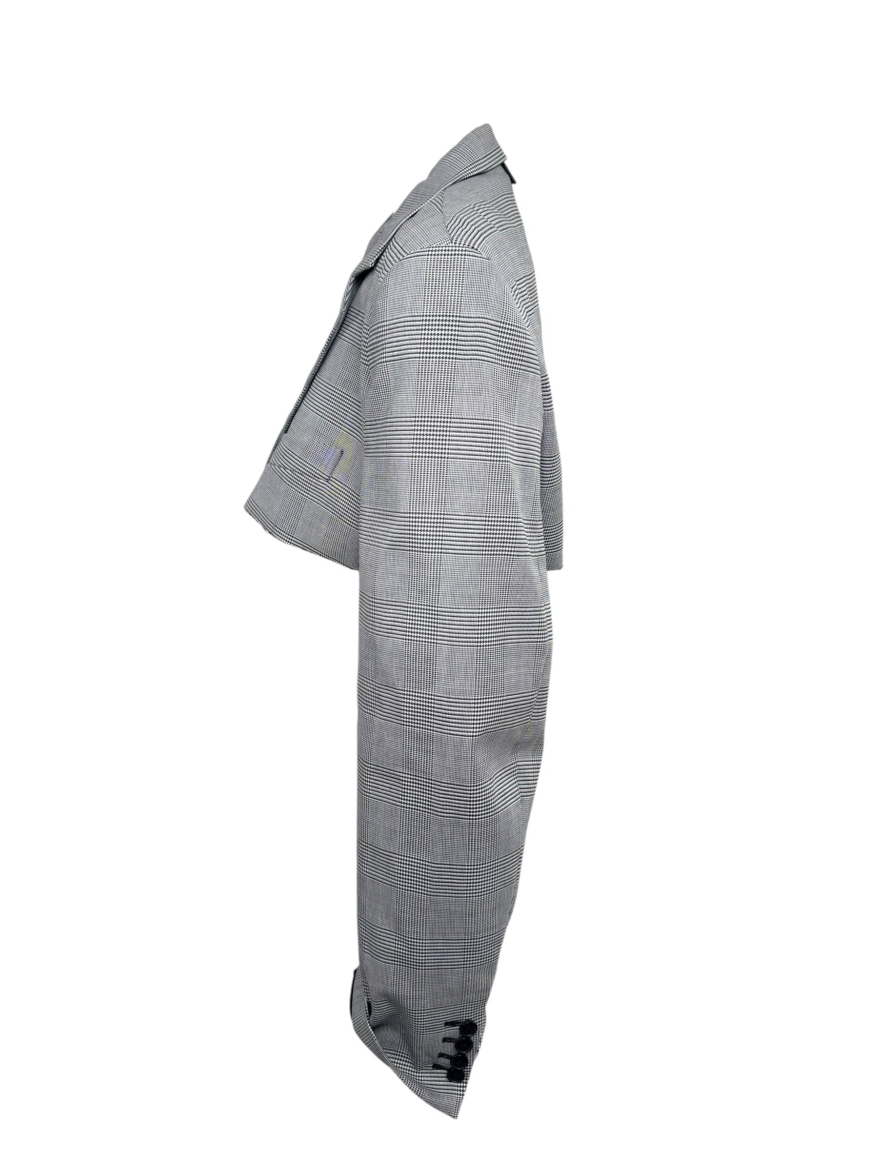 Vetements Cropped Plaid Blazer Garderobe Jacket S